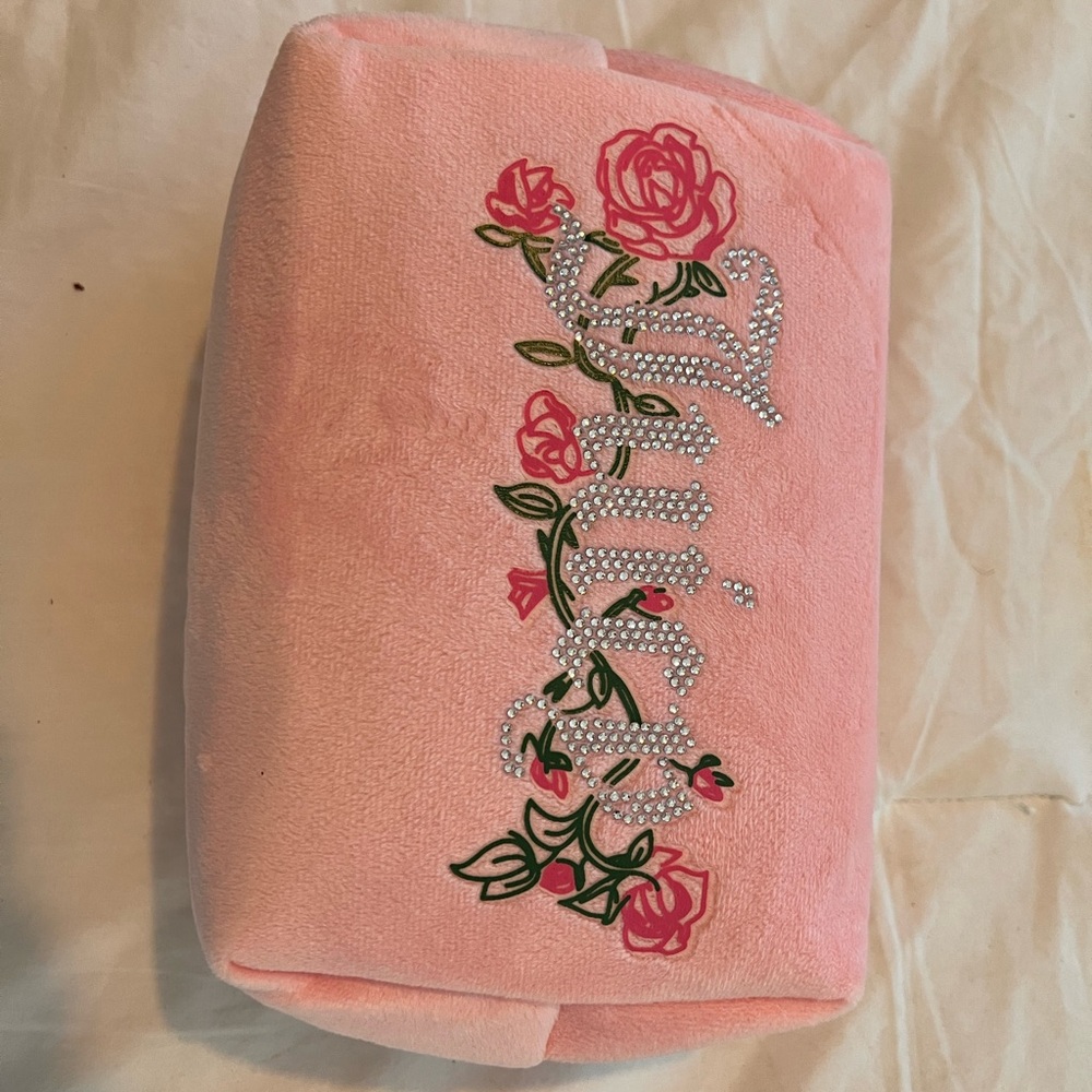 Pink Juicy Couture Floral Embellished Clutch